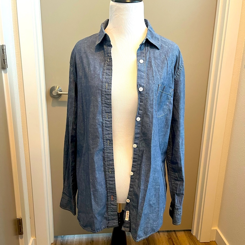 Denim button down shirt